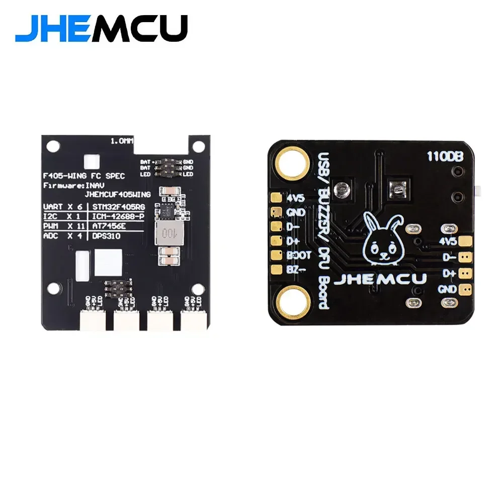 JHEMCU-Contrôleur de Vol pour Avion RC, pouvez-vous roscope Baromètre Intégré, OSD Blackbox BEC