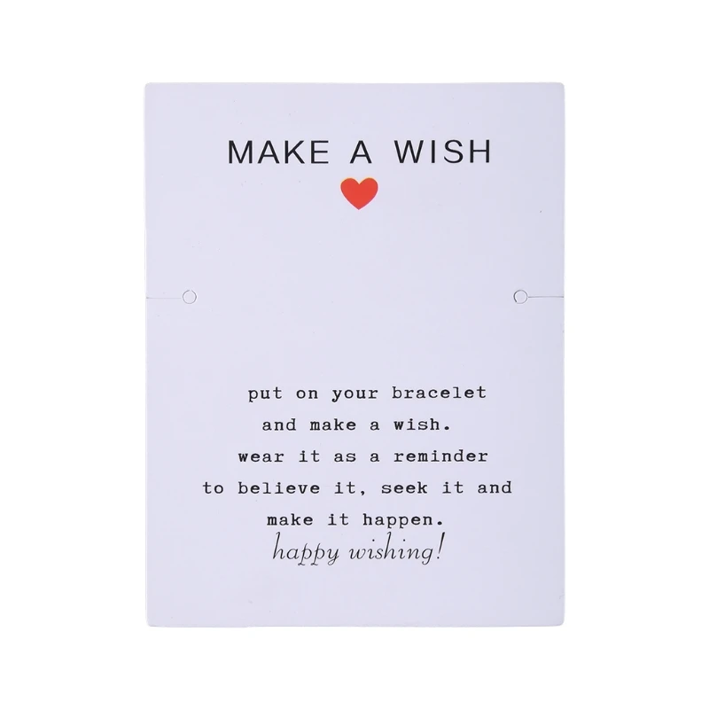 100Pieces Blessing Card for Jewelry for Evil Eye Bracelet for Wish Card F N58F