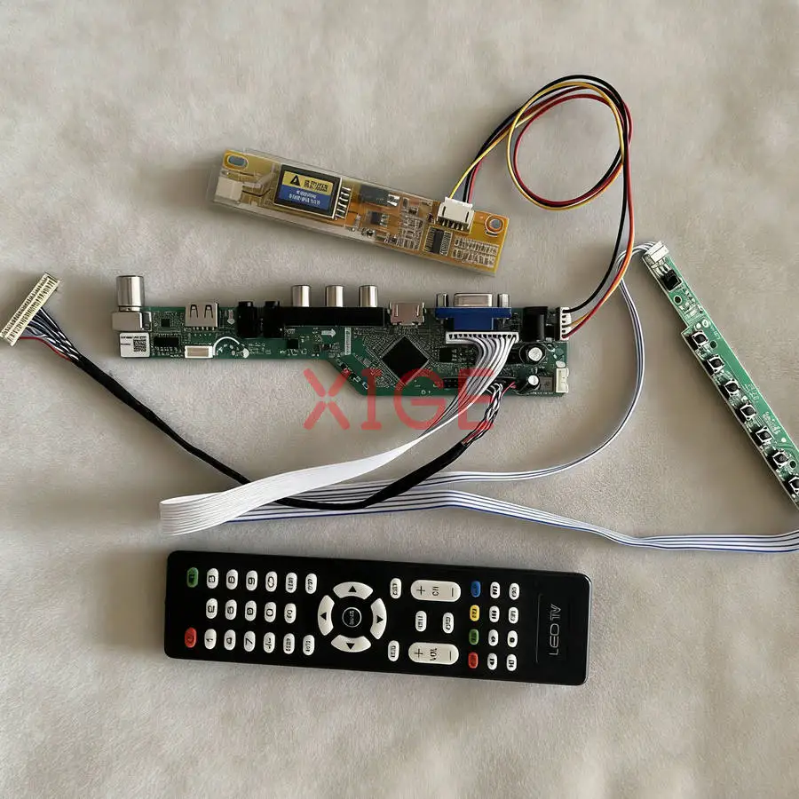 Screen Drive Controller Board Fit LQ154K1LA QD15TL07 LQ154K1LB LTD154EX0 1280x800 1280*800 1CCFL 30 Pin LVDS USB+AV+VGA+HDMI Kit