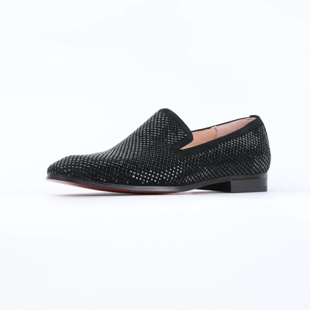 New High-Quality Genuine Cow Leather Fashion Solid Rhinestones Shoes Luxurious Design Hot Sale Men Shoes Business Leather shoes