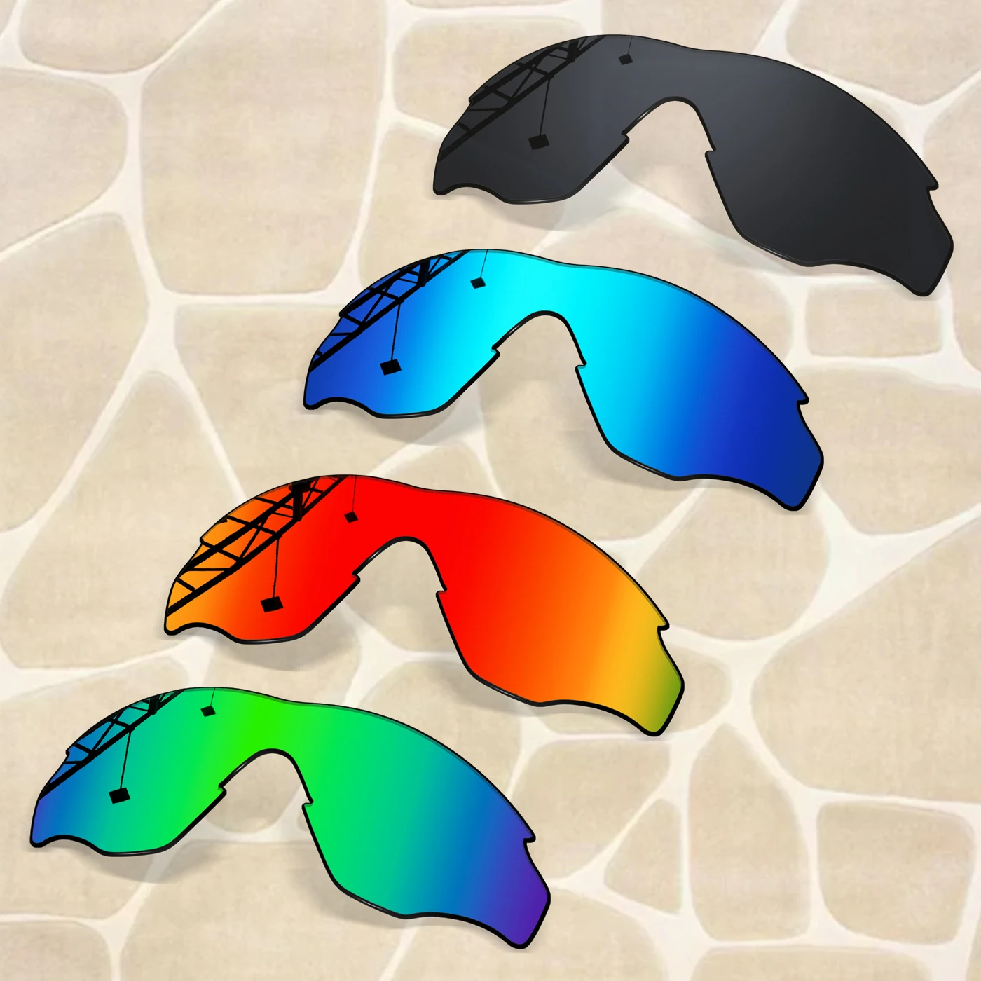 

1.5MM POLARIZED Replacement lenses for Oakley M2 Frame Asian Fit OO9254, Anti-Scratch & Impact Resistant