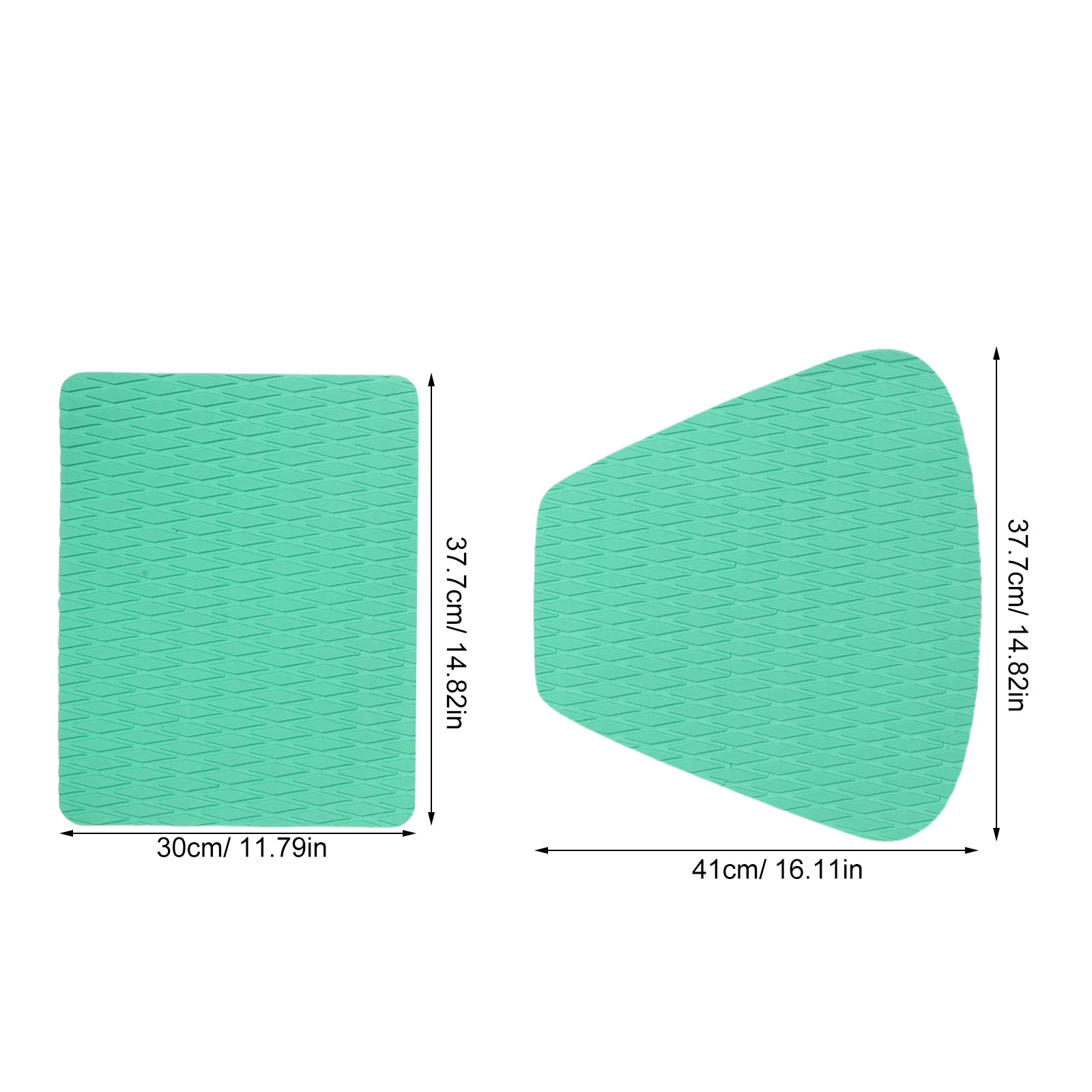مجموعة واحدة من وسادة مقعد كاياك قابلة للنفخ غير قابلة للانزلاق، تعزز تجربة التجديف باللون الأخضر الفاتح