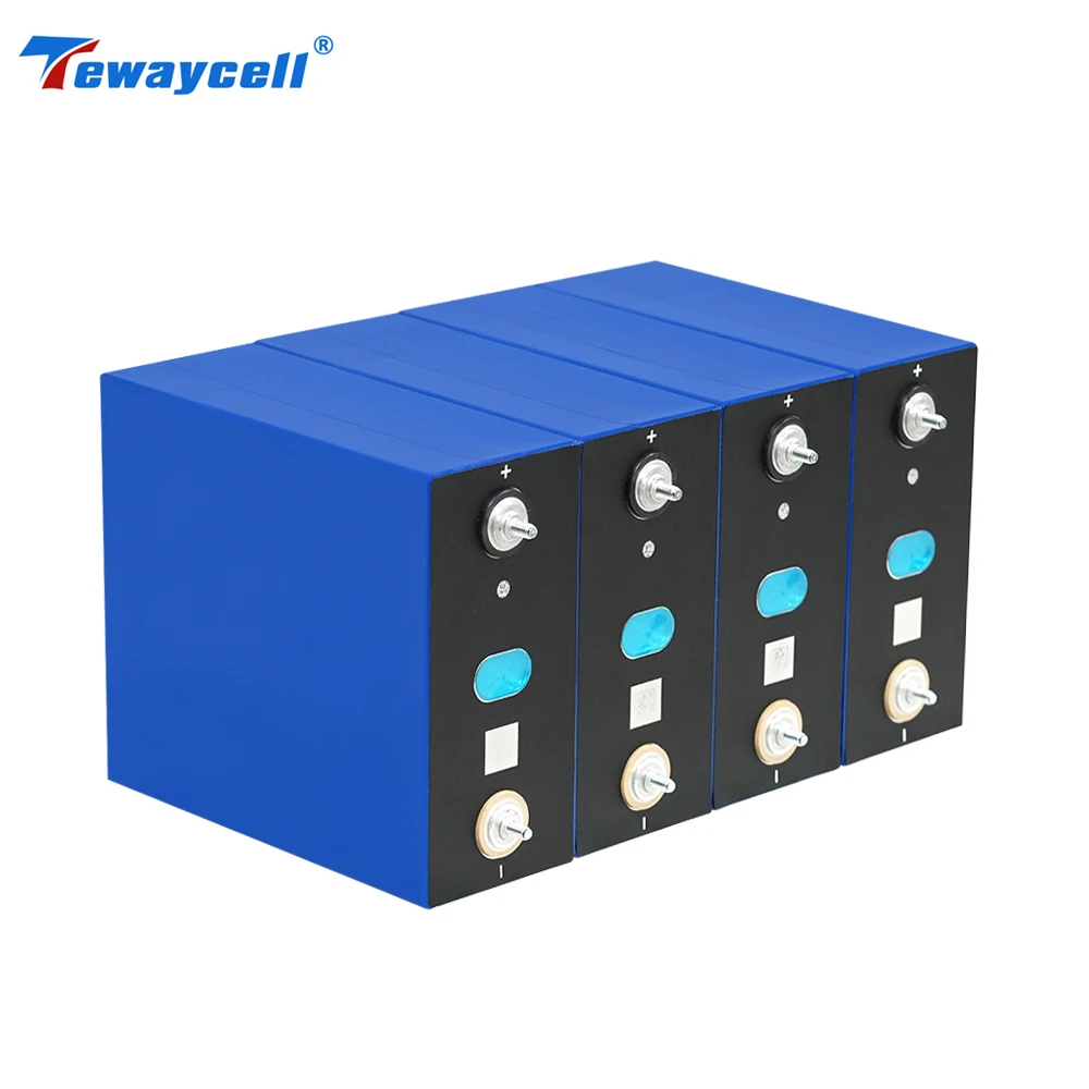 Tewaycell Brand New 340AH 3.2V Lifepo4 Battery Grade A Cells 12V 24V 48V Rechargeable Battery Pack for Solar EU US Tax Free