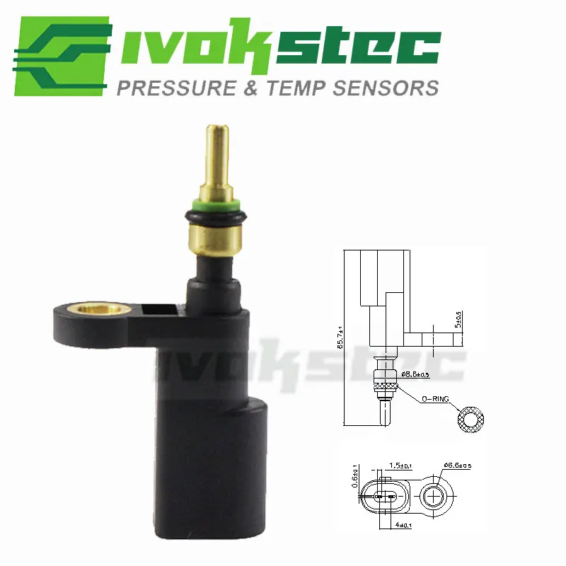 Coolant Temperature Sensor 04E919501C For VW Golf Mk6 Mk7 Passat B8 Polo Mk6 T-Roc Tiguan Touran Audi A1 A3 Q2 Q3 03F919501B