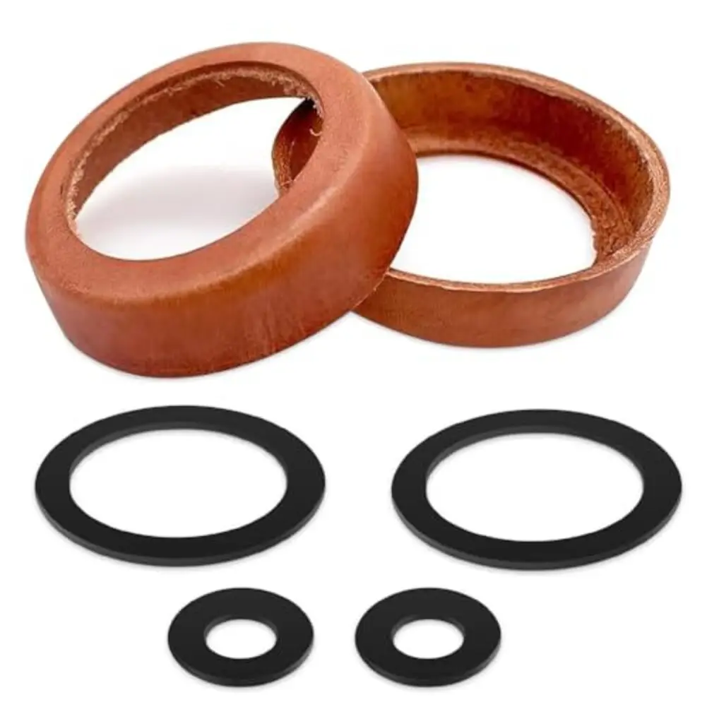 Gasket Repair Cowhide Leather Cuffs For Pump Maintenance 2 Cm Height 2.4 Cm Inner Diameter 4.9 Cm Inner Diameter
