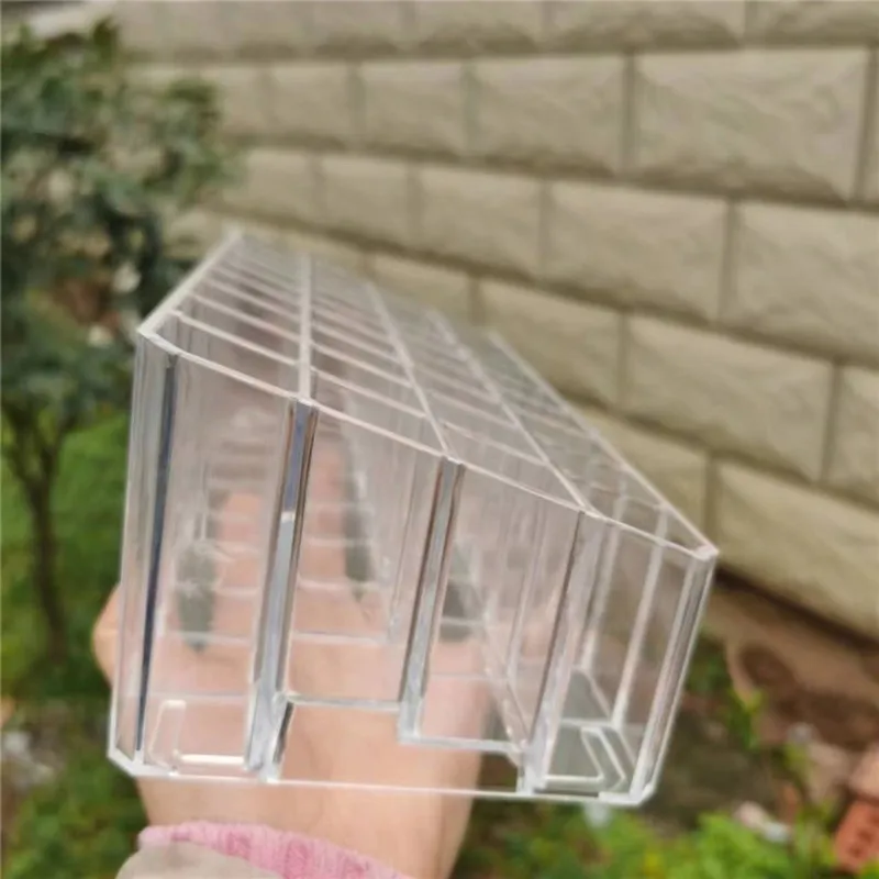 

A03F-Deepened And Thickened Acrylic Lipstick Storage Box Transparent 36-Compartment Cosmetic Display Rack Lip Gloss Holder