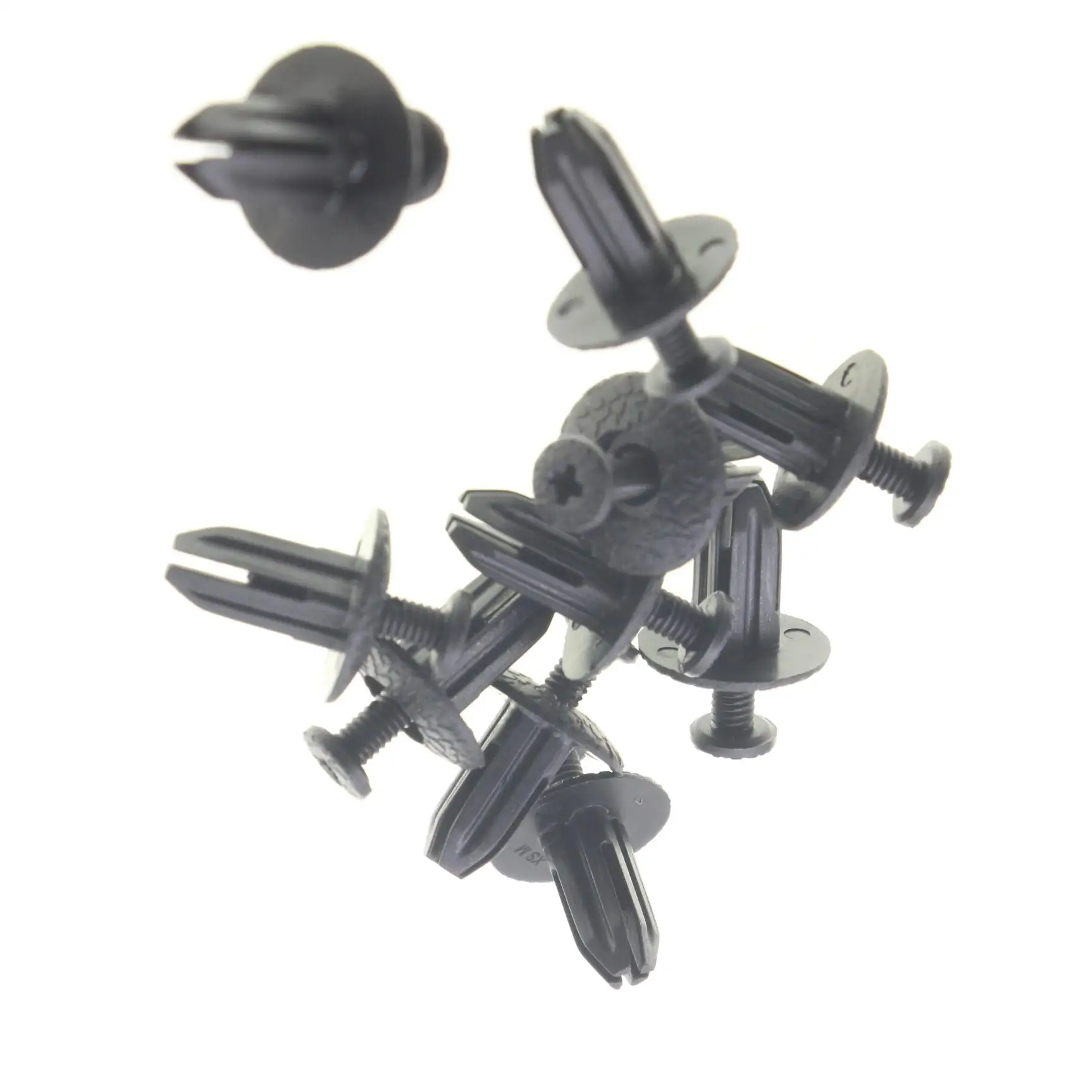 

10 шт. зажимы для литья панели задней двери, фиксатор, совместимый с Honda Prelude 1997-2001, черная нейлоновая застежка 91570-SK7-003ZF