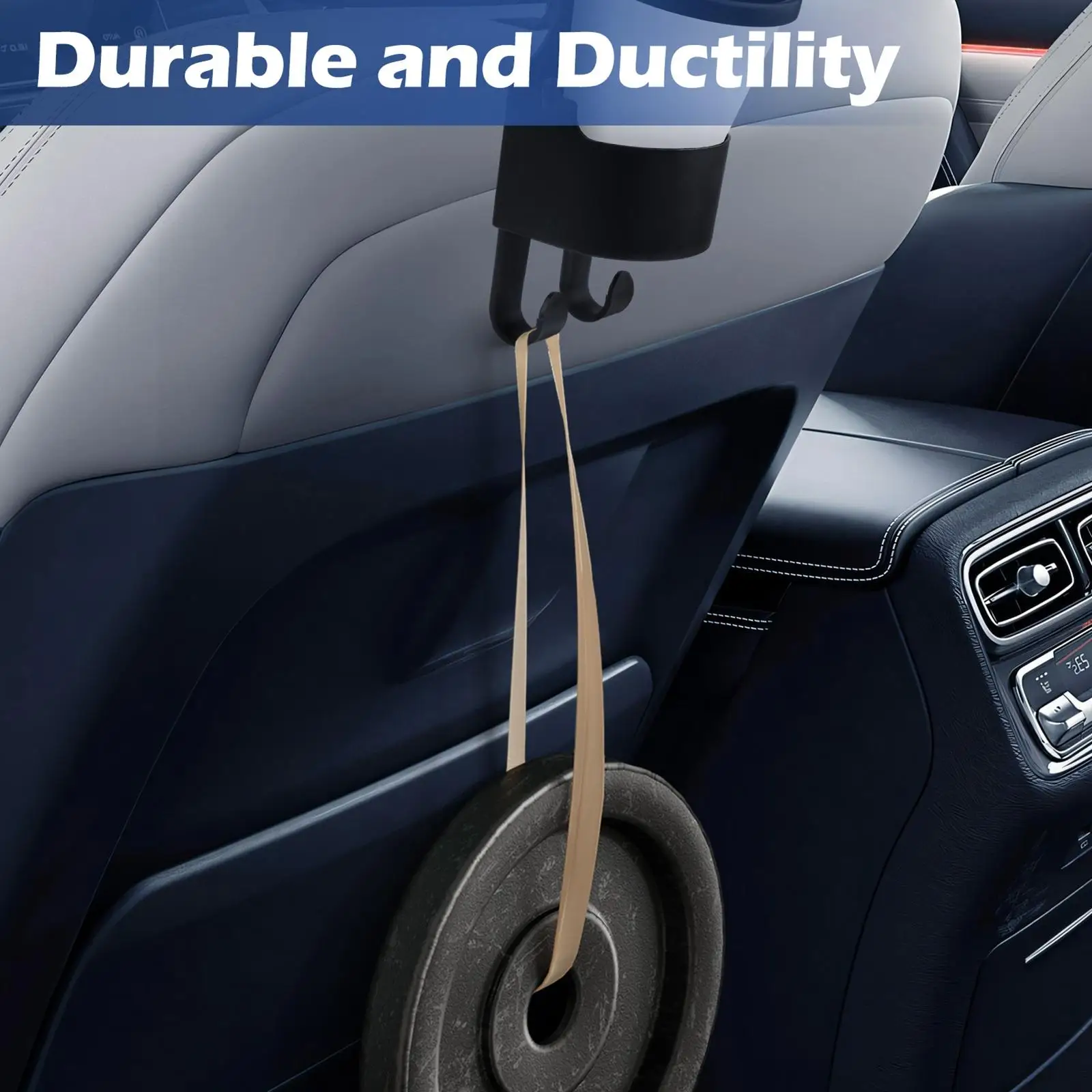 6Pcs Multifunctional Hook for Car Seat Back Automotive Interior Accessories Back Seat Hanger for Handbag Grocery Bag Purse