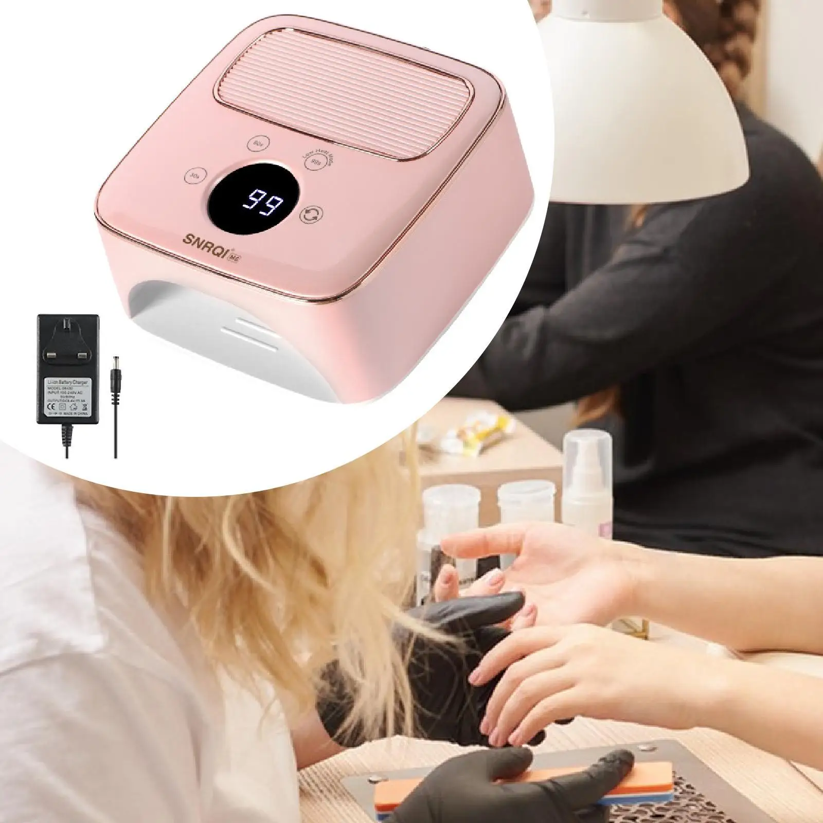 LED Nagellampe 48W Tischnagellampe Maniküre Licht LED Nageltrockner für Heimwerker