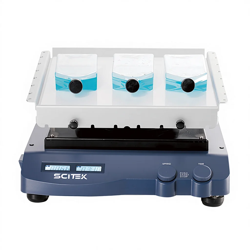 10-70rpm 3D Shaker with 9°Tilt Angle DC Motor LCD Display IP21 Protection Class for Lab