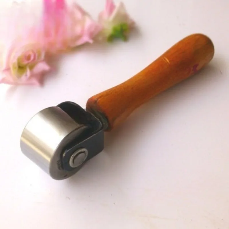 DIY Craftsmanship Leather Tool Wooden Handle Leather Edge Roller Solid Leather Edge Roller Tool
