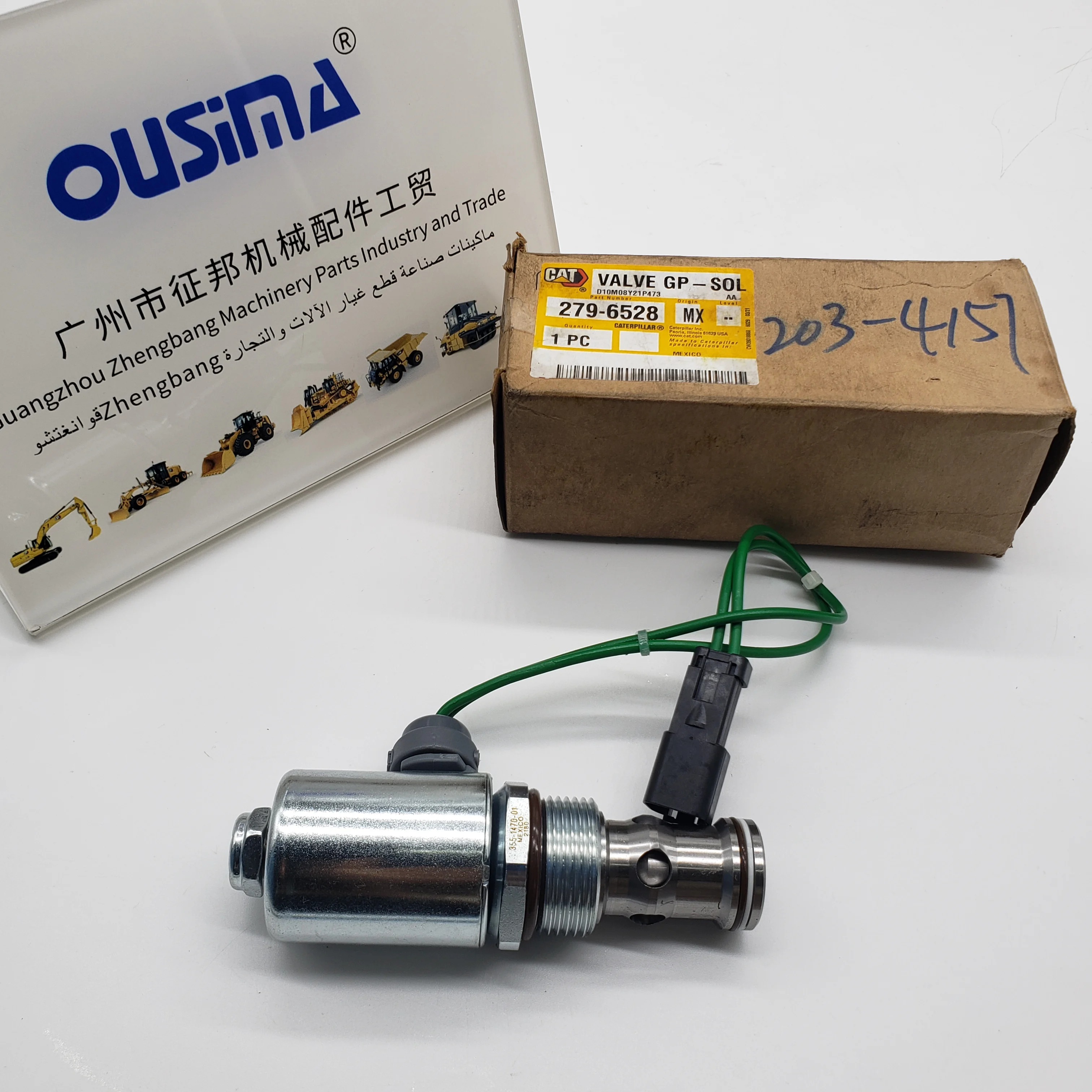 

279-6528 Oil Pump Solenoid Valve 2796528 With 3126 3126B Engine D10N D10T