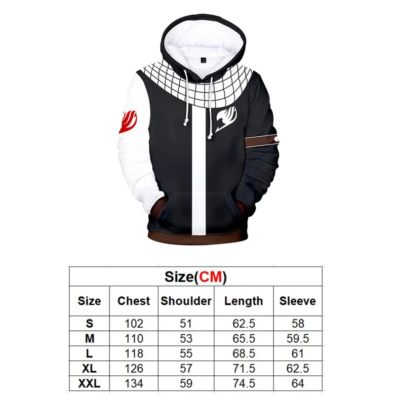 Natsu Fantasy-suéter para hombre, trajes de Hada de Anime, disfraz de cola, Sudadera con capucha, ropa de juego de rol de Halloween para hombre adulto