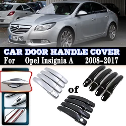 For Holden Opel Insignia A Accessories MK1 G09 2008~2017 Car Door Handles Covers Exterior Scratch Protective Decor Accessories