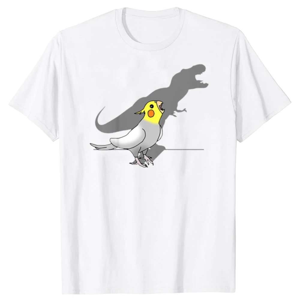 Cute Screaming Parrot Birb Funny Cockatiel T Shirts Graphic Streetwear Short Sleeve Birthday Gifts Summer Style T-shirt Women