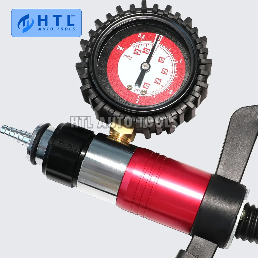 HTL 자동차 진단 도구, 자동차 핸드헬드 진공 피스톨 펌프 브레이크 블리더 어댑터, 유체 저장소 오일 테스터 도구 키트