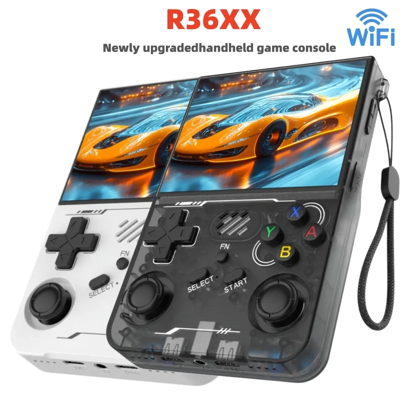 

Портативная игровая консоль R36XX Retro R36S с IPS-экраном R36 Ultra, 128 ГБ памяти, портативный карманный плеер с системой Linux