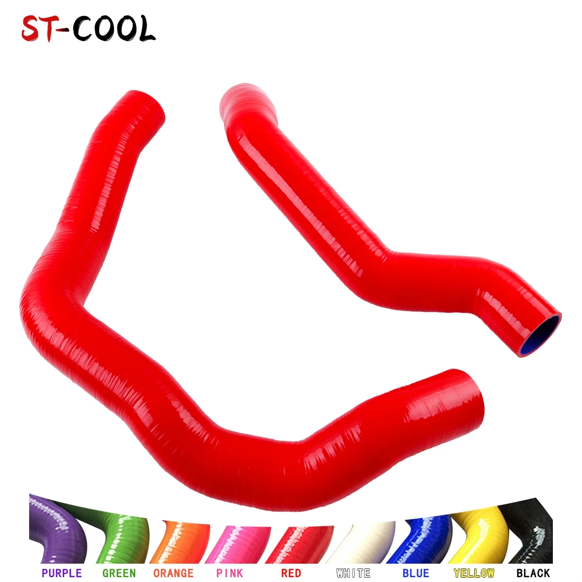 For Alfa Romeo 147 156 GT 1.9 JTD Turbo Upper & Lower To Intercooler Hard Hoses Kit Silicone Tubes Pipes 4Ply 2Pcs 10 Colors