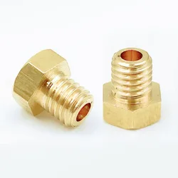 Carburetor Main Jet 5mmx0.8 Thread Hexagon Brass Injector Nozzle for YAMAHA S7 TK JOG ZY Teikei 100 Size 80-128