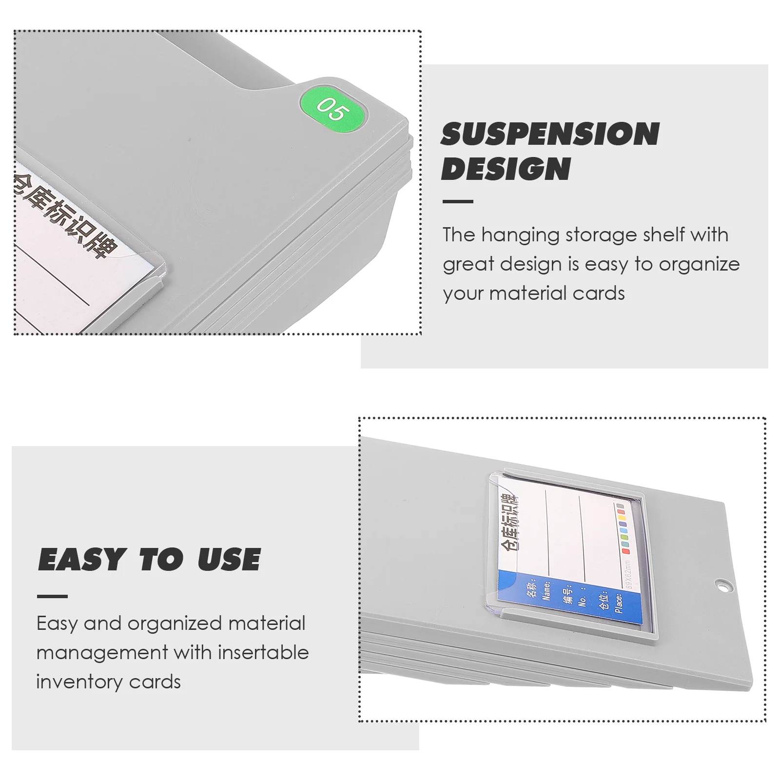 

Material Card Rack Plastic Business Holder Document Vertical Paper Organizer Goods Cards