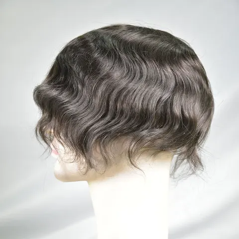Мужской парик Eseewigs Австралийский стиль 10x8 дюймов коричневый 2 шт.