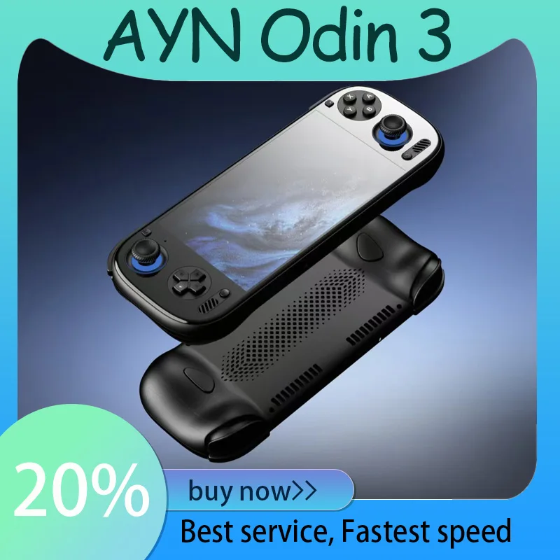 Ayn odin 3 console de jogos 6 ''1080p 120hz 8000mah tela amoled