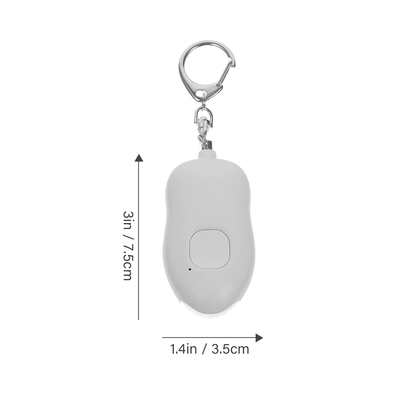 مكافحة الذئب مصباح يدوي 130Db بصوت عال جهاز السلامة في حالات الطوارئ للنساء الذاتي الصغيرة مصباح ليد إنذار الطوارئ #6