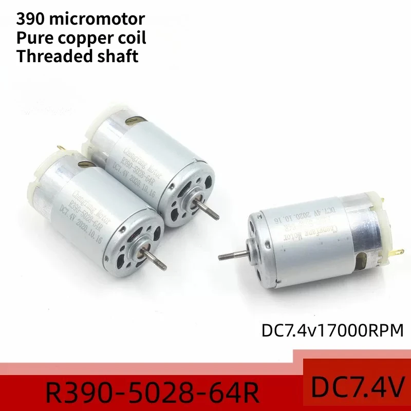 R390-5028-64 Relectric Cleaning Brush Motor DC7.4v Hand-held Juicer Screw Shaft Motor Micro DC Electric Accessories