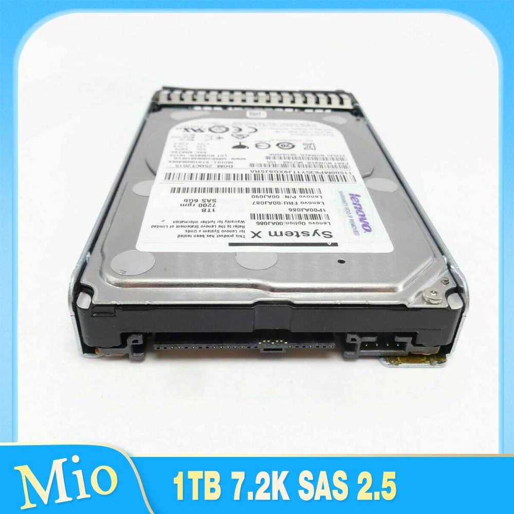 

HDD For IBM Server Hard Disk 1TB 7.2K SAS 2.5" 6GB Hard Drive X3650 3550 3500 M5 00AJ087 00AJ086