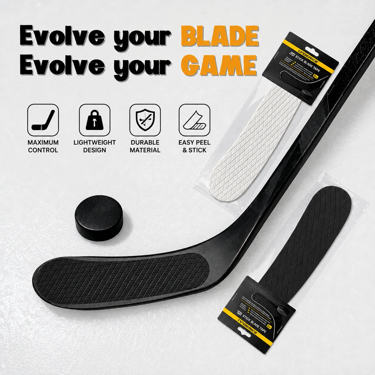 Eishockeyschläger-Klingenband, rutschfest, 2er-Pack, für besseren Halt und verbesserte Leistung, aus Silikonmaterial, wasserdicht, Eishockey-Zubehör. – Detail 15