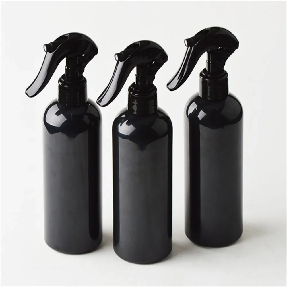 ‌ Frasco de spray de cabeleireiro preto de 300ml - dispensador de névoa recarregável para salão de beleza, pulverizador de água de estilo profissional