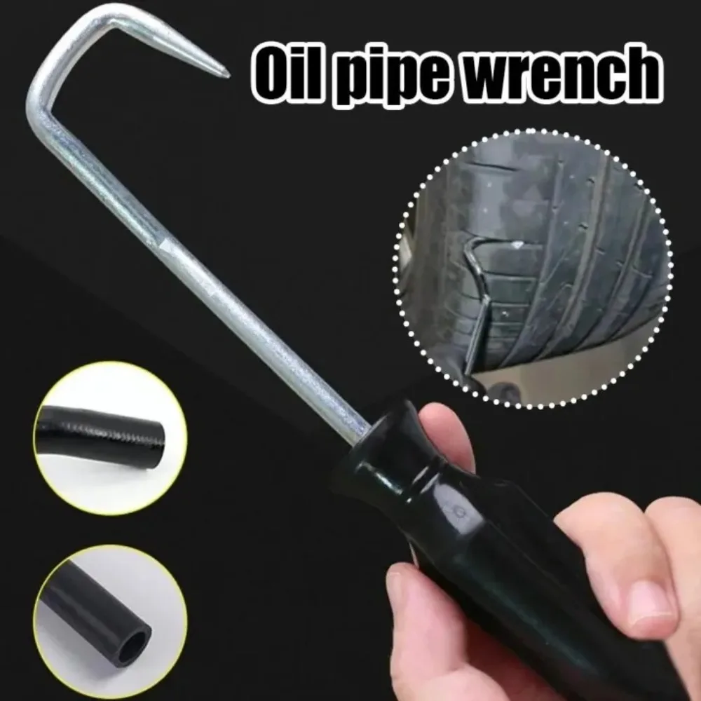 Automotive Hose Removal Steel Hook Tool Vehicle Removing Fuel Lines Separator Tire Stone Cleaning Hook Auto Repair Accessories