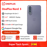 Oneplus Nord 5 Smartphone 5g Snapdragon 8S Gen 3 6.83”Amoled Display 144 Hz 5200Mah 80W Supervooc Charging 50Mp Dual Cameras