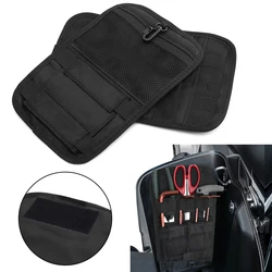 Alforja negra para motocicleta, organizador de almacenamiento de herramientas, estuche rígido para Harley Touring Road King 80-22, Indian Chieftain 14-22
