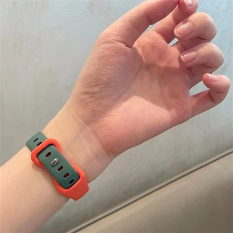Case+Strap For Apple Watch band 44mm 45mm 40mm 41mmm 38mm 42mm 44mm 45mm Slim Silicone bracelet iWatch series 4 5 6 se 7 8 Band