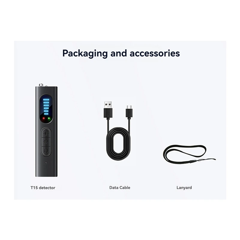 Wireless Bug Detector - Wireless Signal Infrared Scanner Anti-Location Detector GPS Search Devices Security Protection