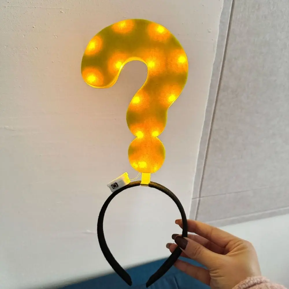 with LED Arrow Light Headband Light Up Battery Powered Glow Hair Hoop Funny Unique Design Concert Hair Accessory Christmas
