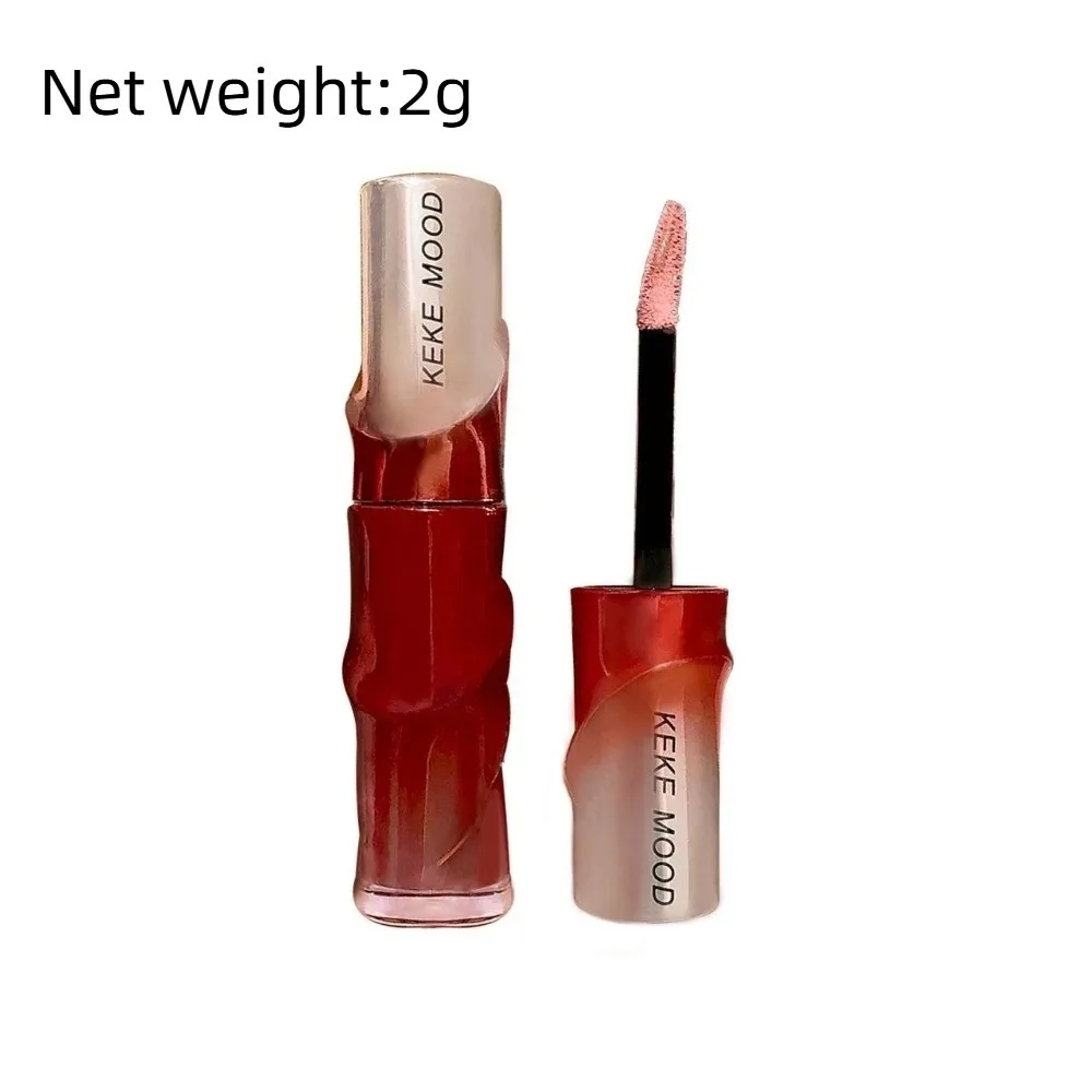 Kryształowy błyszczyk do ust w stylu koreańskim, efekt naturalnego uśmieszku, brokatowy, lustrzany, wodny połysk.