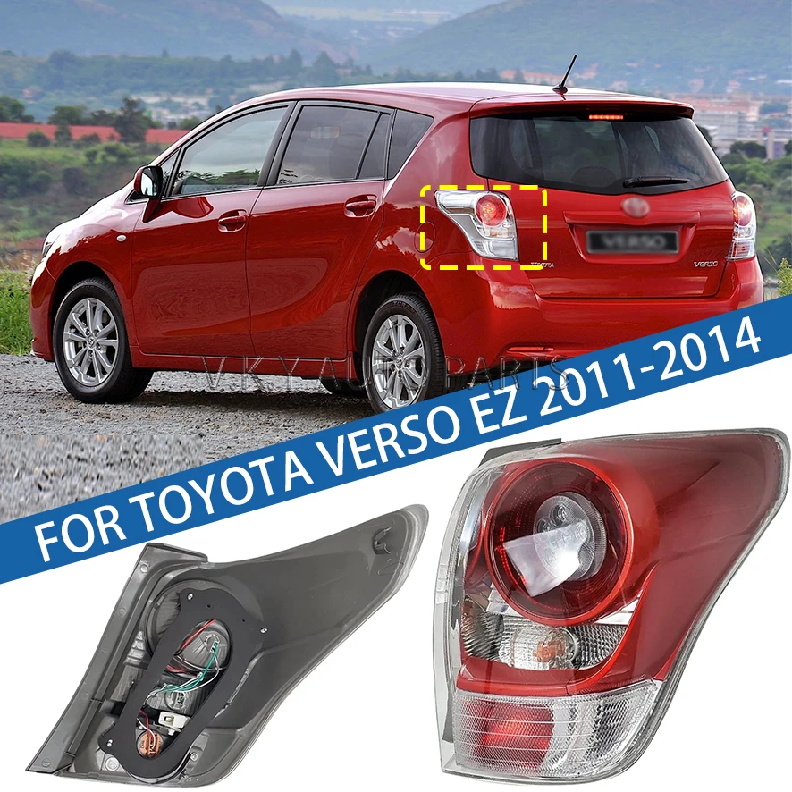 

Для Toyota Verso EZ 2011 2012 2013 2014, автомобильный светодиодный задний фонарь, задний бампер, стоп-сигнал, указатель поворота, предупреждение