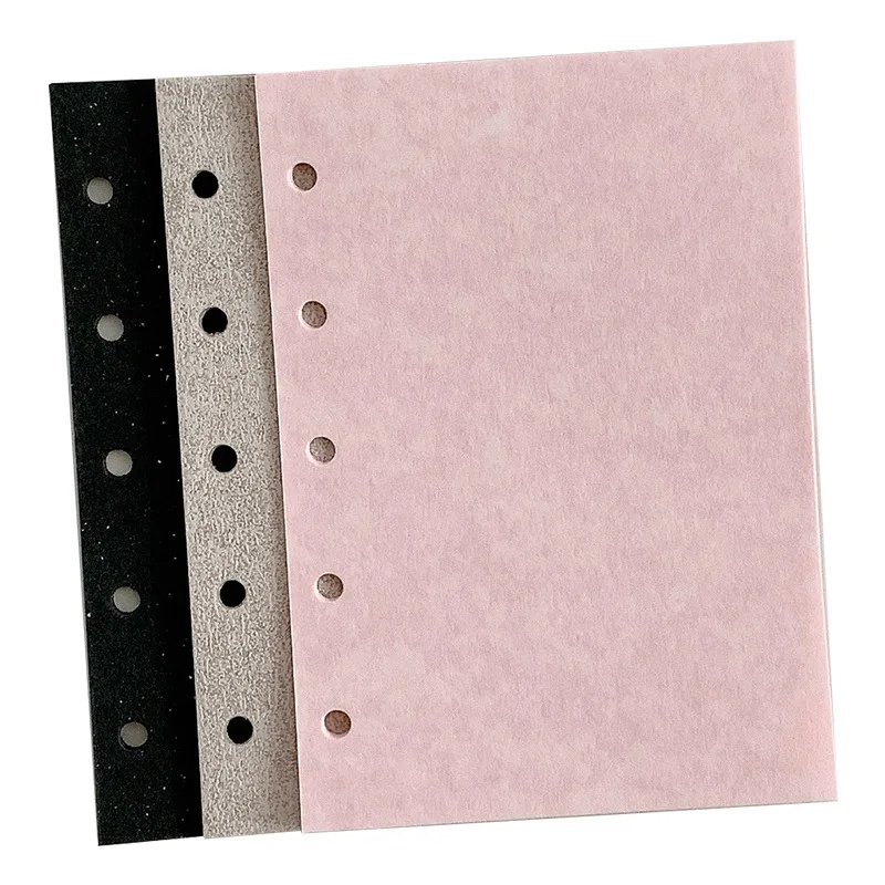 M5 A7 A6 Loose Leaf Refill Inner Pages, Ash Rose Mixed Media Specialty Paper, Journal Scrapbook DIY Supplies Personal Size Note