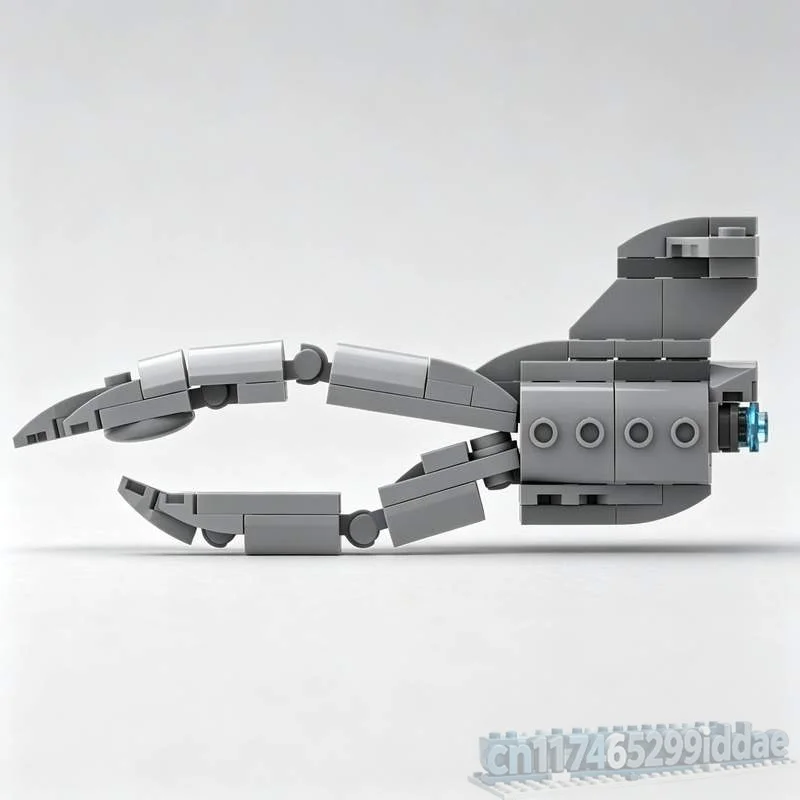 105PCS Interdictor Class Cruiser Leviathan Sci-Fi Space Ship Model Custom Puzzle Building Blocks DIY Creative Assembly Toy Gift