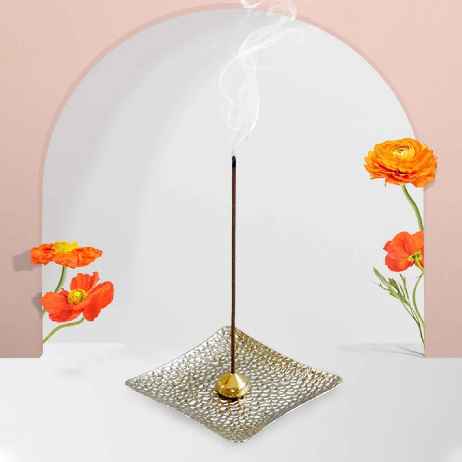 Flower Stick Incense Burner and Cone Incense Holder Cone Coil Incense Burner with Detachable for Home Office Yoga Meditation