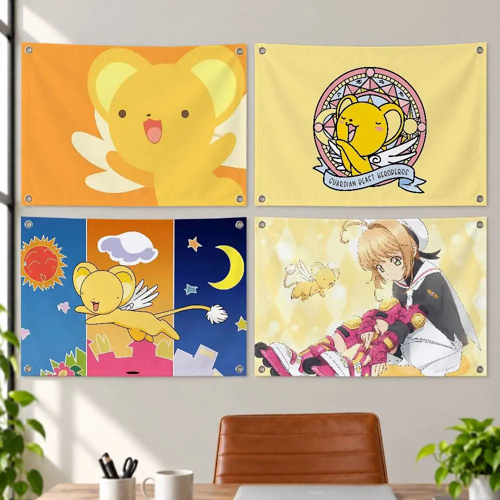 Anime Cardcaptor Sakura Aesthetic Wall Tapestry Flag Printed Wall Hanging Living Room Party Outdoor Decor