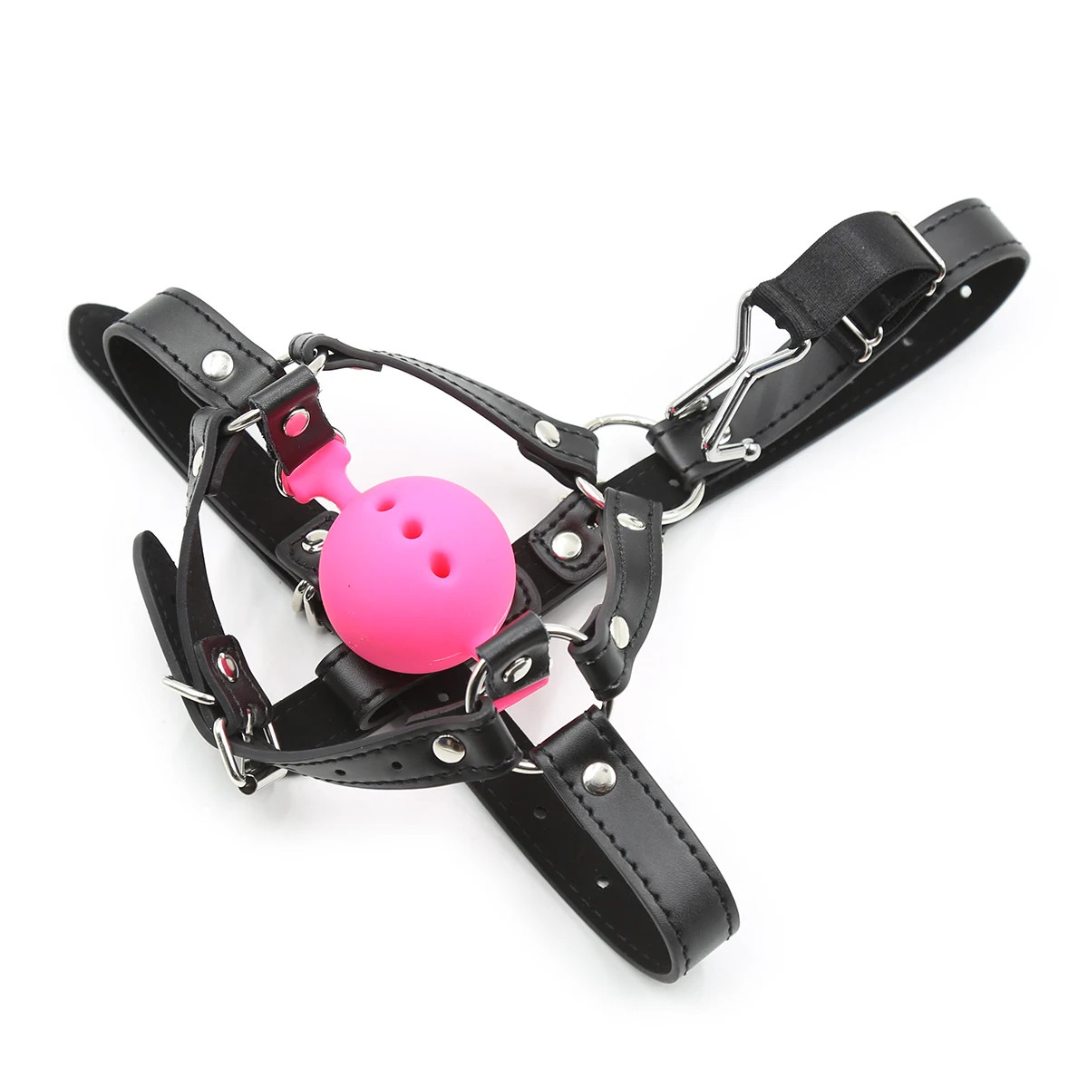 VHppy SM Sex Toys para adultos, mordaça, nariz ganchos, máscaras, bolas de silicone, babando buraco, jogos de escravidão, BDSM, estimulação