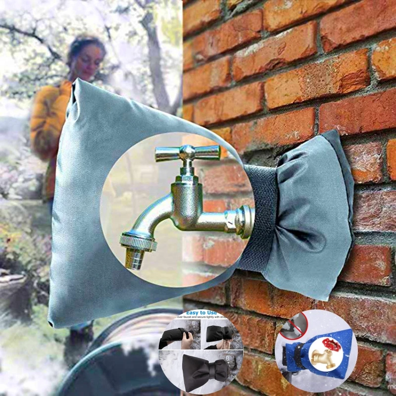 Outdoor Winter Faucet Anti Freezing Protection Cover Anti Freezing Insulation Sleeve Outdoor Anti Freezing Crack Protection Bag