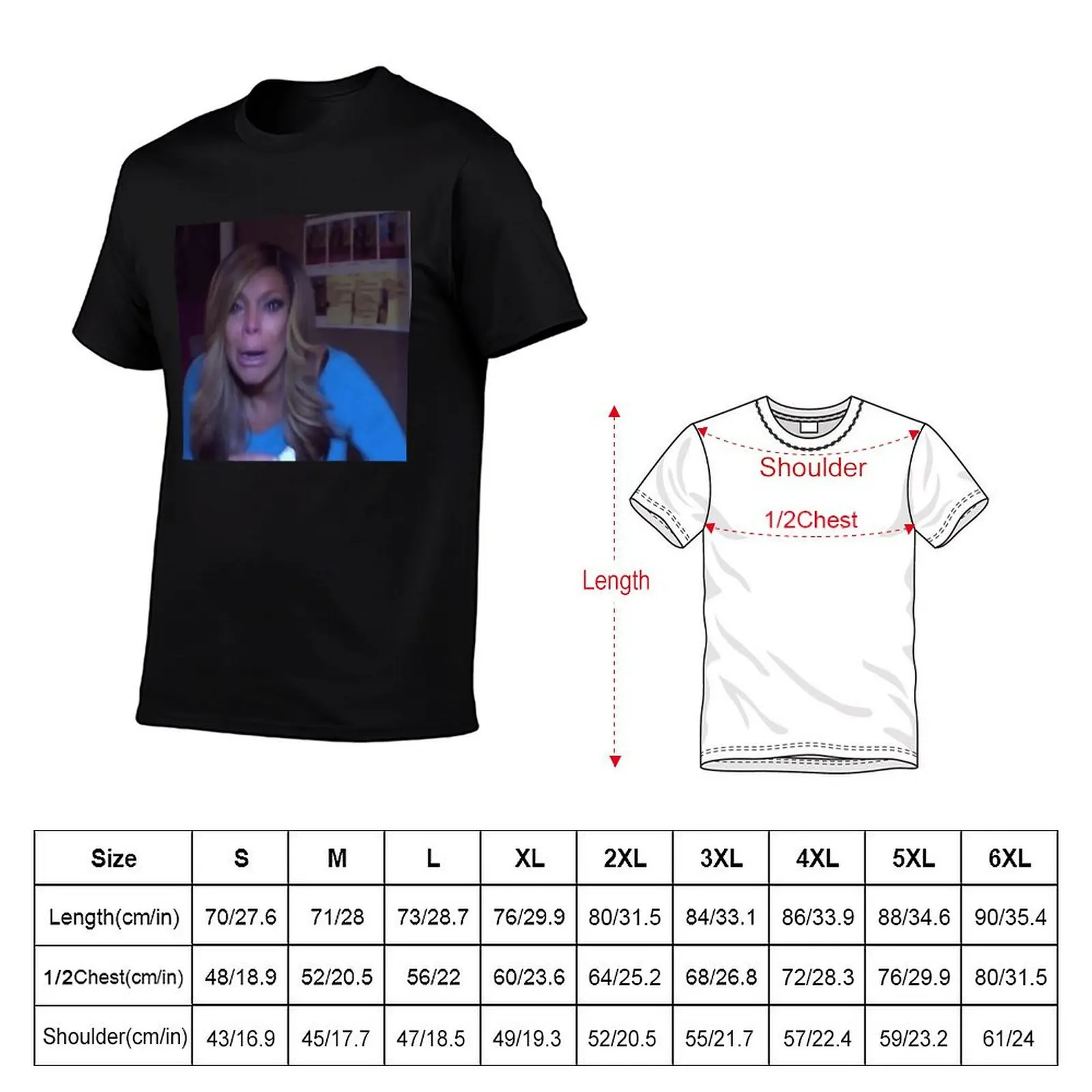 wendy williams, reaction T-Shirt Sports Casual Breathable Tee Shirt