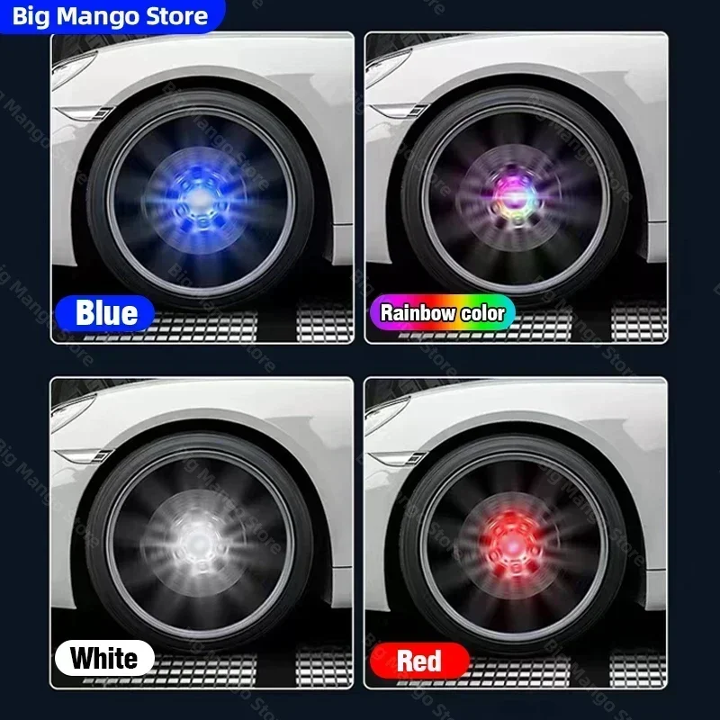 Hub Light Car Wheel Caps Light Center Cover Lighting Cap Floating Illumination LED auto Just the lid