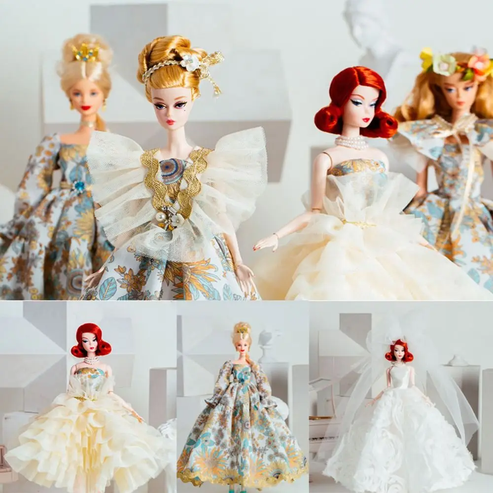 

Fashion Supermodel Doll Dresses Cute With Shoes Lace Wedding Dresses for 1/6 BJD 30cm Dolls DIY Dress Up Clothes Toys