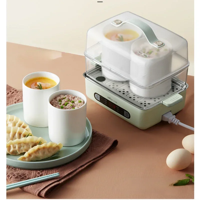 Electric Steamer Small Stainless Steel Multi-Function Timing Automatic Power off Egg Steamer Egg Boiler Breakfast Machine