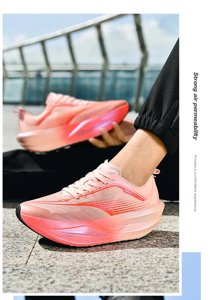 New Men's Women's Sports Running Shoes Carbon Plate Running Shoes Marathon Sports Running Shoes